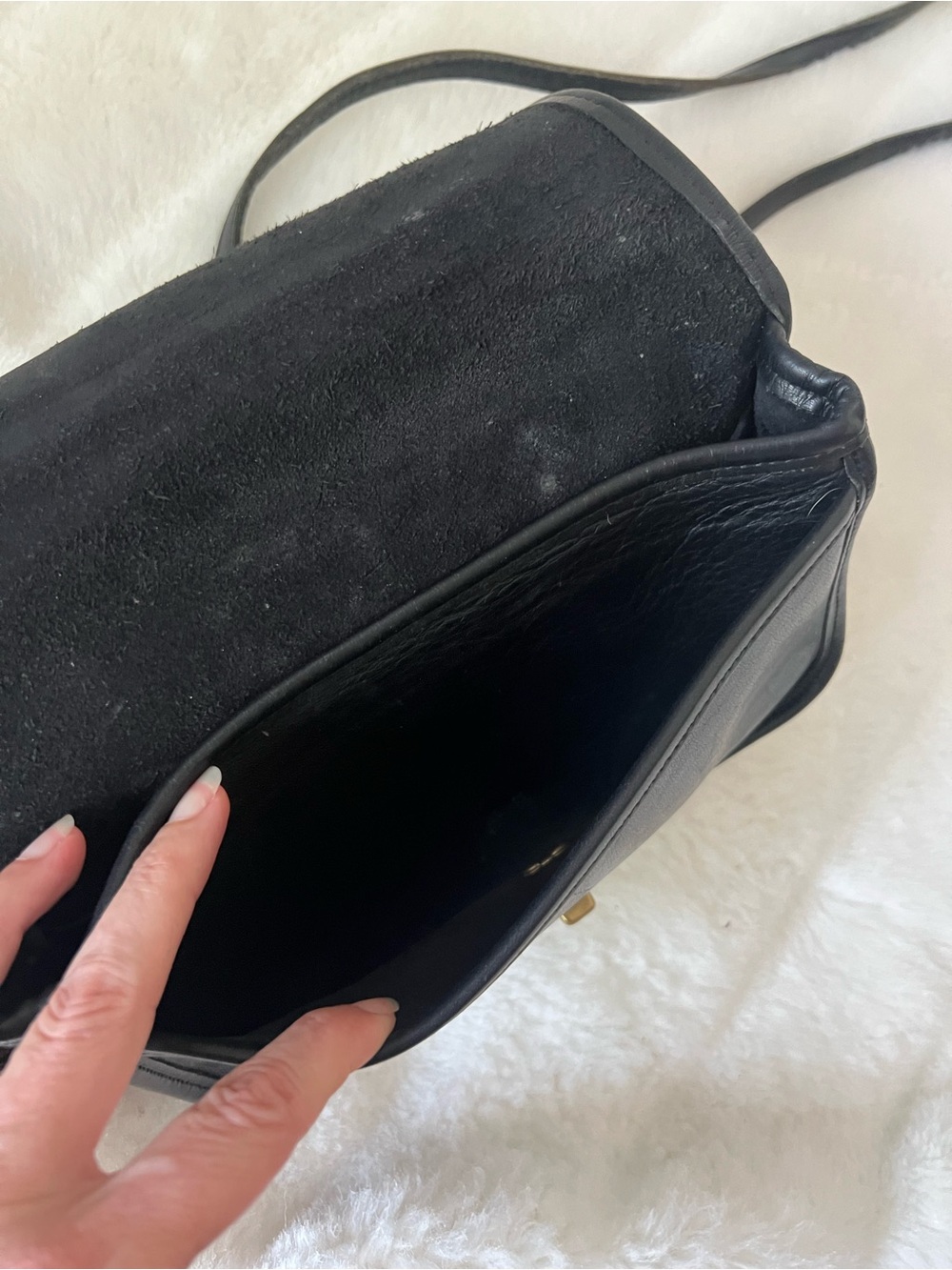 Coach Black Leather "Penny Pocket Purse" Crossbody Authentic vintage style 9755 - Picture 15 of 15